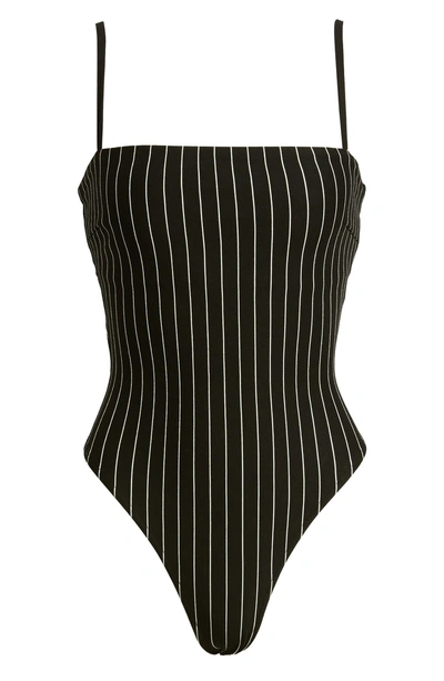 Shop Tiger Mist Anouk Bodysuit In Black Stripe