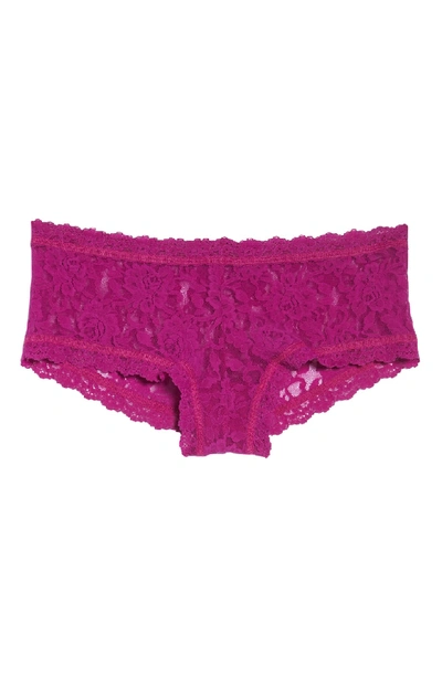 Shop Hanky Panky 'signature Lace' Boyshorts In Belle Pink
