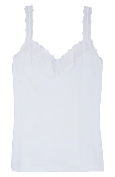 Shop Hanky Panky Lace Trim Cotton Camisole In White