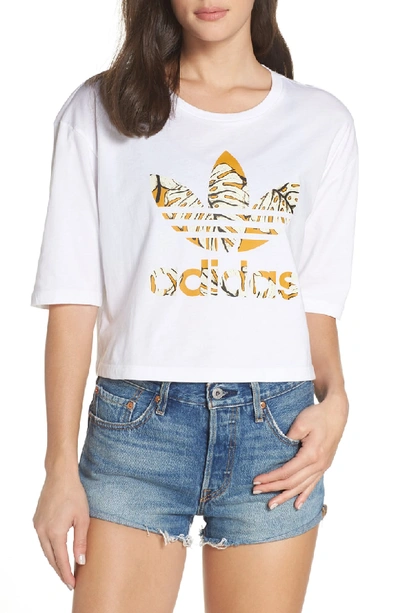 Adidas Originals Women's Originals Jardim Agharta T-shirt, White | ModeSens