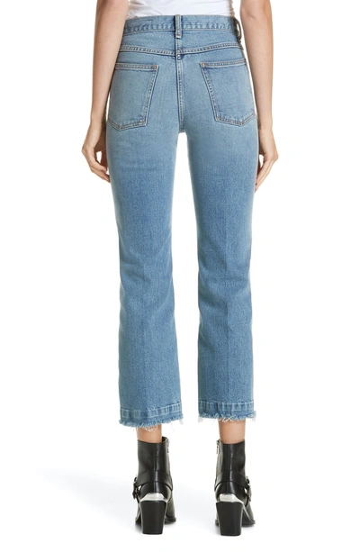 Shop Rag & Bone Justine High Waist Crop Wide Leg Jeans In Baby