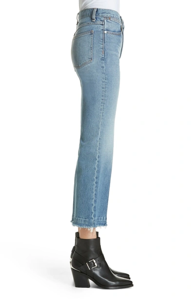 Shop Rag & Bone Justine High Waist Crop Wide Leg Jeans In Baby