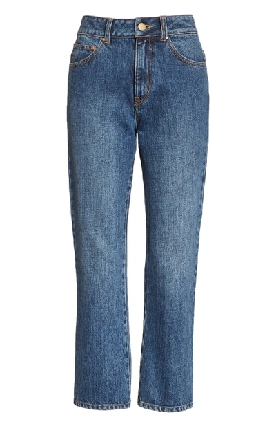 Shop Co Essentials Crop Flare Jeans In Indigo