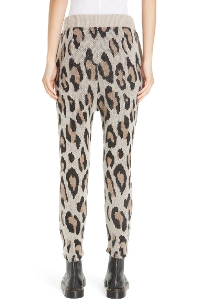 Shop R13 Leopard Jacquard Cashmere Pants