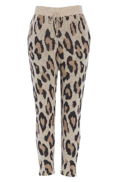 Shop R13 Leopard Jacquard Cashmere Pants