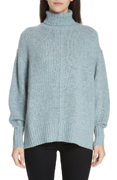 Shop Isabel Marant Harriett Cashmere Turtleneck Sweater In Faded Blue