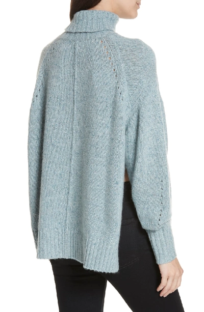 Shop Isabel Marant Harriett Cashmere Turtleneck Sweater In Faded Blue