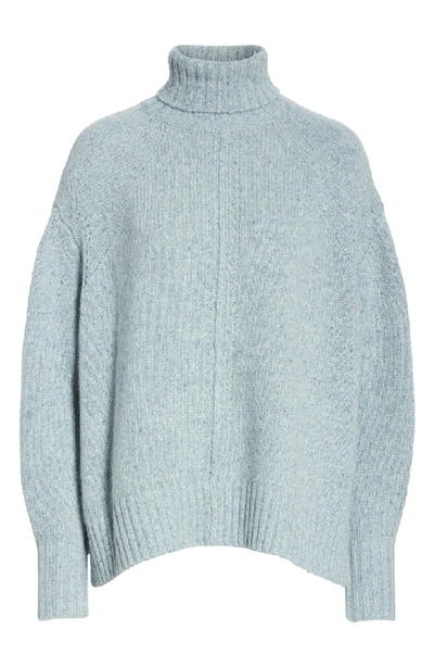 Shop Isabel Marant Harriett Cashmere Turtleneck Sweater In Faded Blue