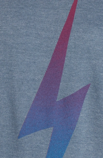 Shop Aviator Nation Bolt Fade Sweatshirt In Slate/ Purple