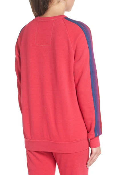 Shop Aviator Nation Bolt Fade Sweatshirt In Rose/ Purple