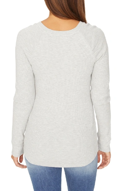 Shop Sanctuary Kenzie Thermal Pullover In Heather Sterling