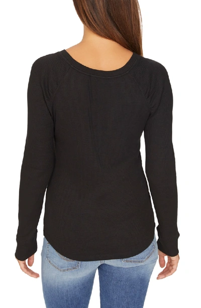 Shop Sanctuary Kenzie Thermal Pullover In Black