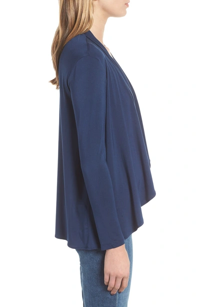 Shop Amour Vert Michaela Stretch Modal Cardigan In Navy