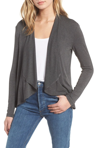 Shop Amour Vert Michaela Stretch Modal Cardigan In Anthracite