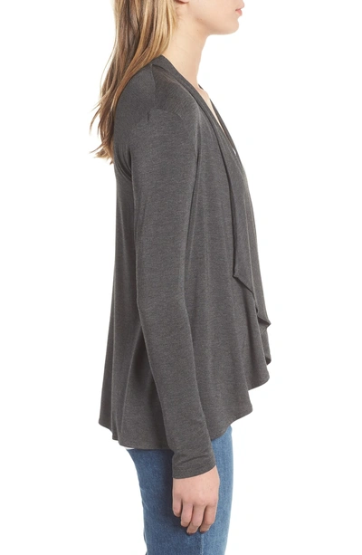 Shop Amour Vert Michaela Stretch Modal Cardigan In Anthracite