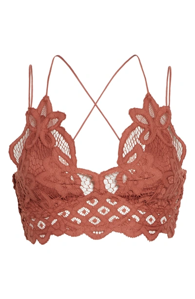 Shop Free People Intimately Fp Adella Longline Bralette In Coral