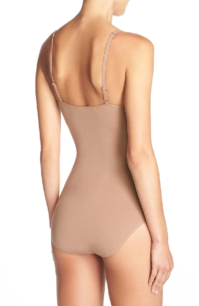 Shop Yummie By Heather Thomson Conner Convertible Bodysuit In Almond