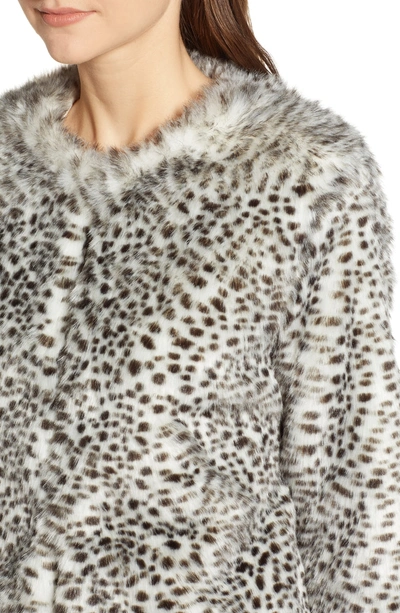 Shop Cupcakes And Cashmere Faux Leopard Fur Jacket In Soft Tan