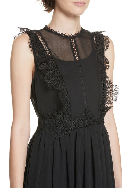 Ted Baker Porrla Lace Midi Dress In Black | ModeSens