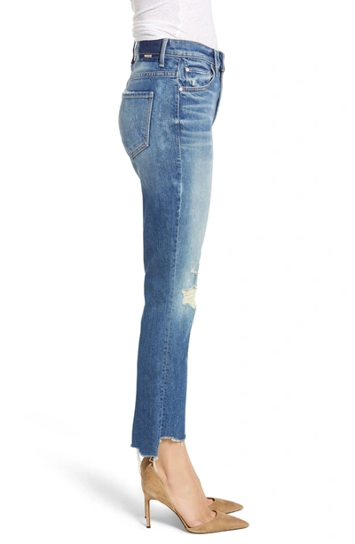 Shop Mother The Insider Chewed Crop Step Hem Jeans In Better When Its Wrong