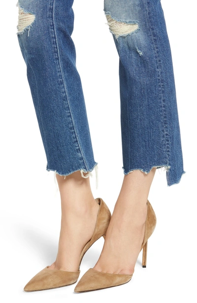 Shop Mother The Insider Chewed Crop Step Hem Jeans In Better When Its Wrong