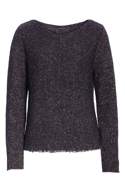 Eileen fisher top fringe hem sweater