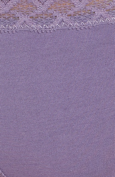 Shop Natori Bliss Cotton Girl Briefs In Parisian Purple