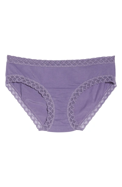 Shop Natori Bliss Cotton Girl Briefs In Parisian Purple