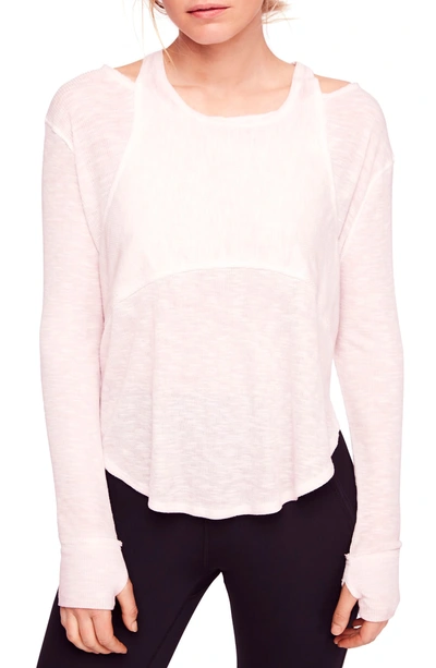 Shop Free People Movement Zenith Tee In Dusty Mauve