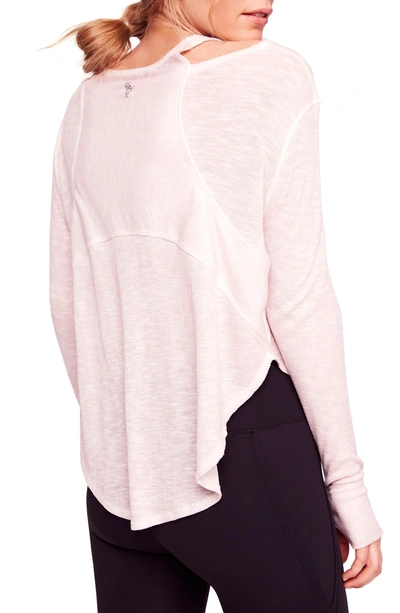 Shop Free People Movement Zenith Tee In Dusty Mauve