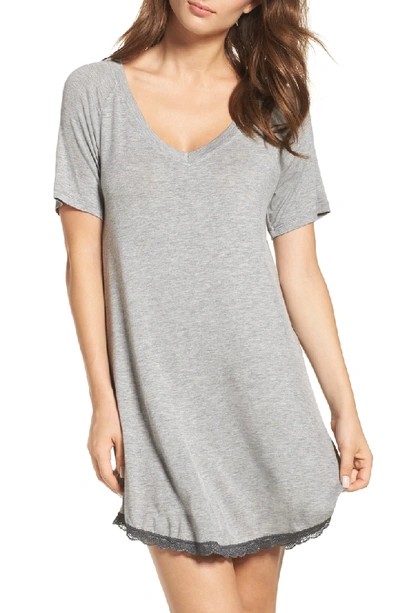 Shop Honeydew Intimates All American Sleep Shirt In Heather Grey