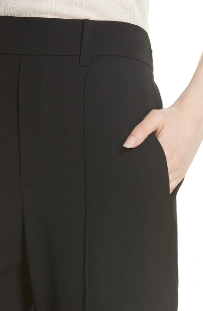 Shop Vince Stitch Front Trousers In Black
