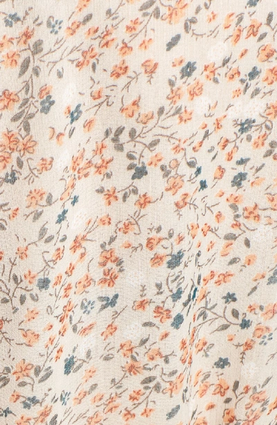 Shop The East Order Cosette Minidress In Peach Dahlia Floral