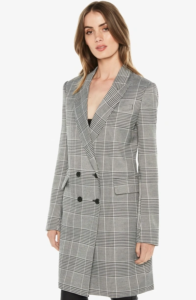 Bardot Plaid Coat In Monocheck