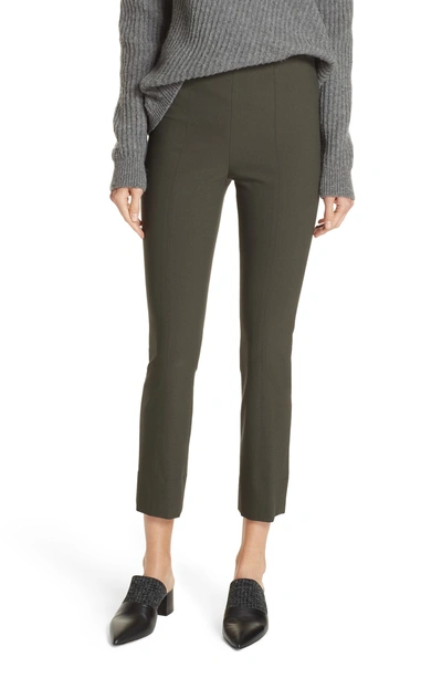 Shop Vince Stitched Seam Leggings In Deep Laurel