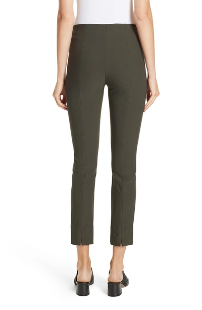 Shop Vince Stitched Seam Leggings In Deep Laurel