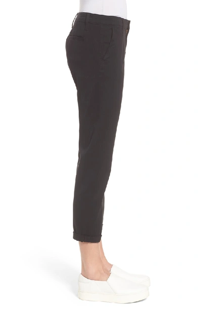 Shop Ag Caden Crop Twill Trousers In Super Black