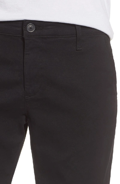 Shop Ag Caden Crop Twill Trousers In Super Black