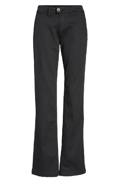 Shop Jag Jeans Standard Stretch Twill Trousers In Black