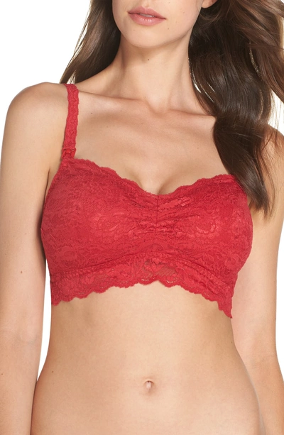 Shop Cosabella 'never Say Never Mommie' Soft Cup Nursing Bralette In Mystic Red