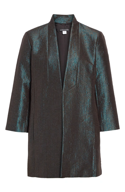 Shop Eileen Fisher Textured Jacket In Pine