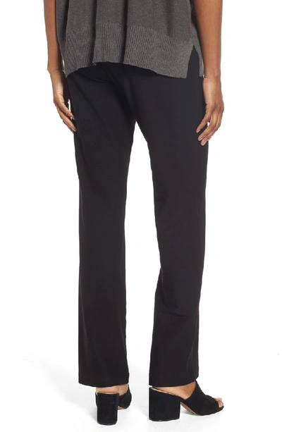 Shop Eileen Fisher Straight Leg Pants In Black