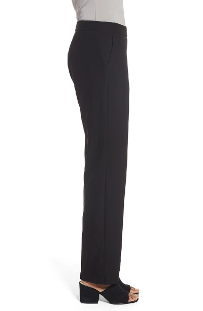 Shop Eileen Fisher Straight Leg Pants In Black