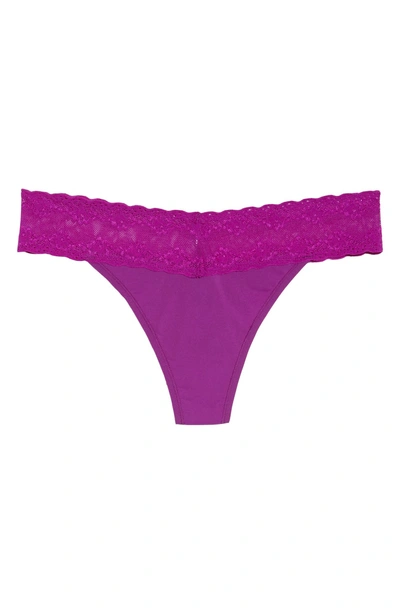 Shop Natori Bliss Perfection Thong In Pop Peony