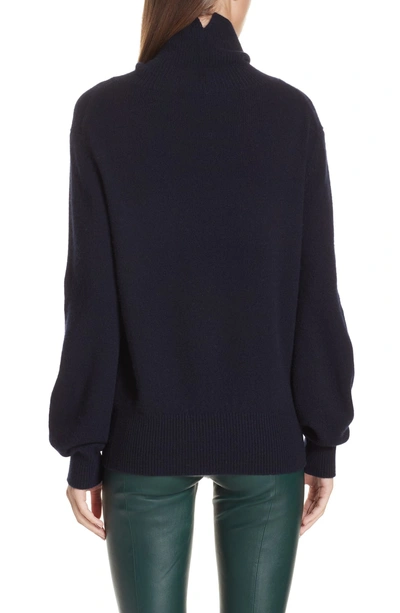 Vince Bishop Sleeve Cashmere Sweater In Coastal
