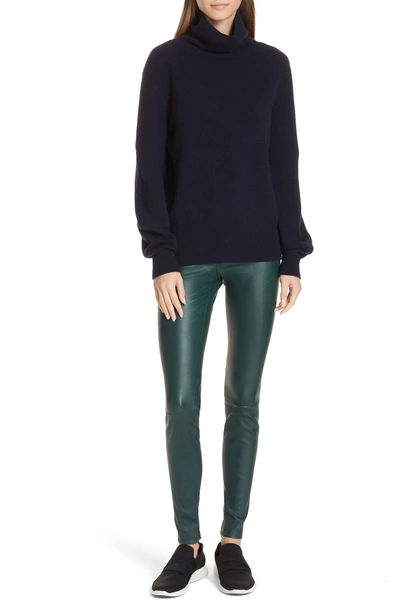 Vince Bishop Sleeve Cashmere Sweater In Coastal