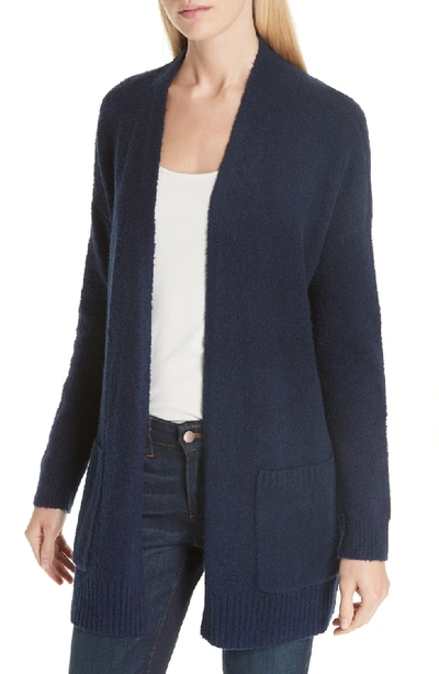 Cotton Fluff Two pocket Cardigan Plus Size In Midnight