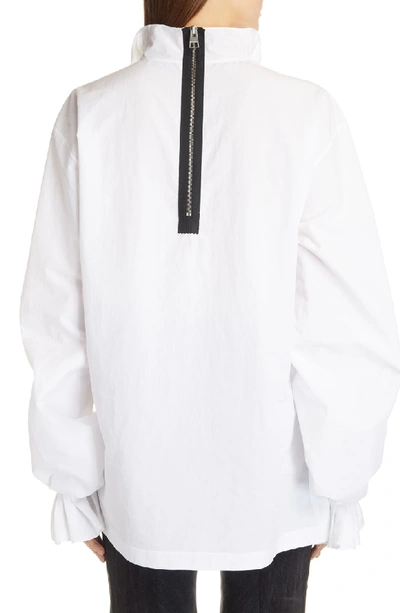 Shop Jw Anderson Pleated Collar Blouse In White