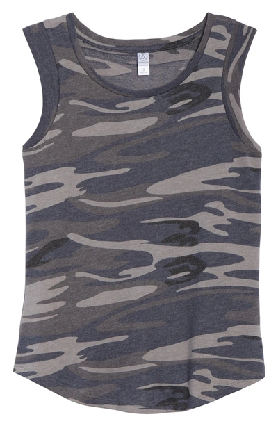 Shop Alternative Cap Sleeve Tank In Slate Camo