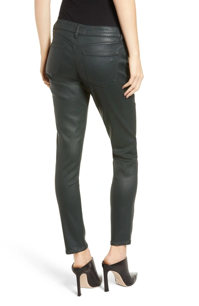 Shop Dl 1961 Emma Coated Power Leggings In Ivy